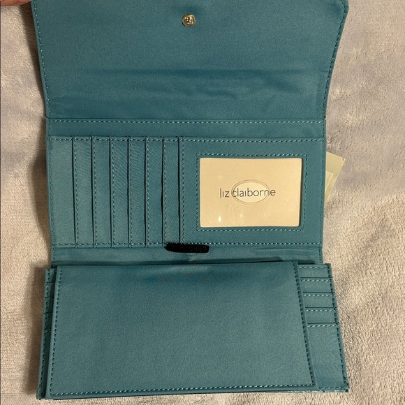 Liz Claiborne Blue Wallet and Checkbook Cover - Picture 4 of 10